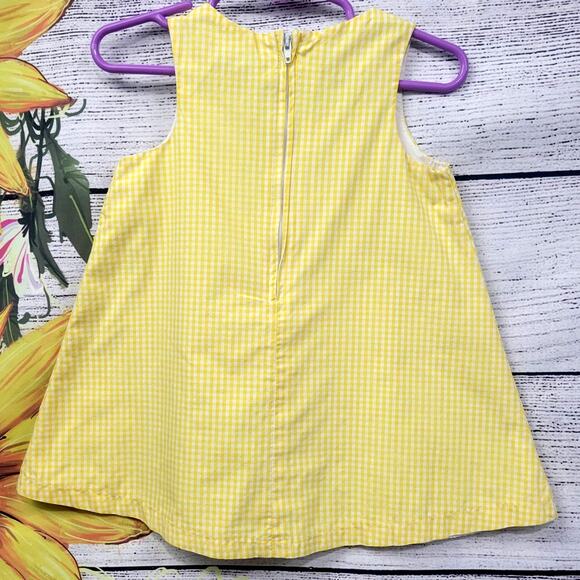 Sophie Rose Yellow and White Checkered Summer Dress18mo - Picture 8 of 8